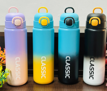 680ml Classic Dual Color Stainless Steel Water Bottle